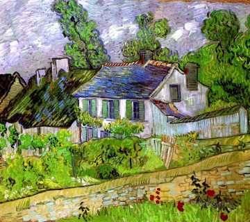  Houses Oil Painting - Houses in Auvers Vincent van Gogh